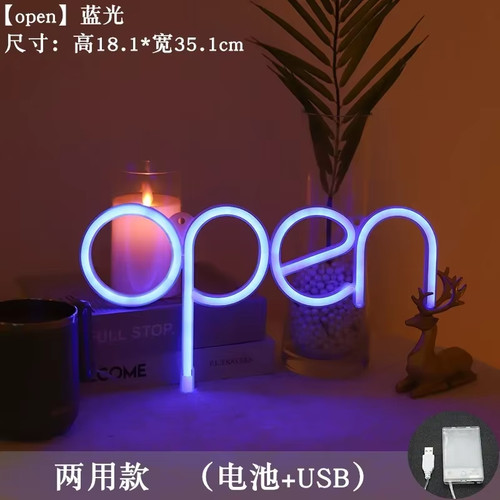 Open neon sign - led, signs