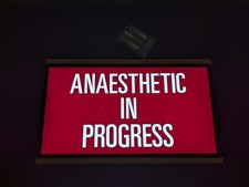 Vintage Illuminated Medical Sign. Mancave Home Office Battery Powered LED