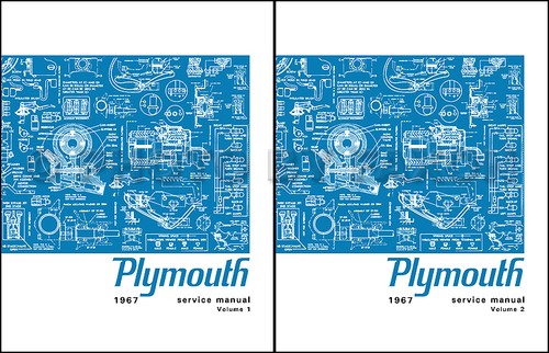 1967 plymouth shop - plymouth, manual