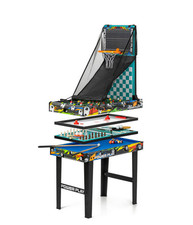 Power Play 10 in 1 Games Table Foldable Multi Game Kids Pool Football Air UK Set