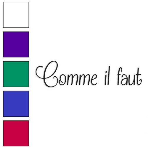 Comme faut french - faut, french,