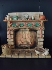 Vintage Brambly Hedge Christmas Fireplace Ornament, Border Fine Arts, BH24