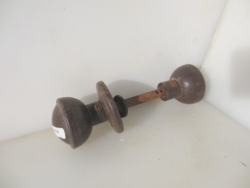 Vintage bakelite door knobs - door,