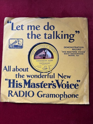78rpm rare hmv model 521 - hmv,