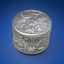 Antique Silver Pill Box /