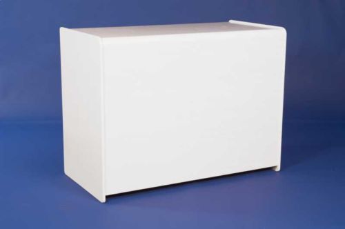 White enclosed 1200mm counter - white,