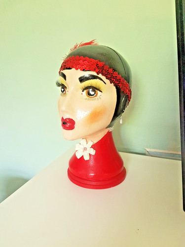 Hand painted mannequin head - mannequin,