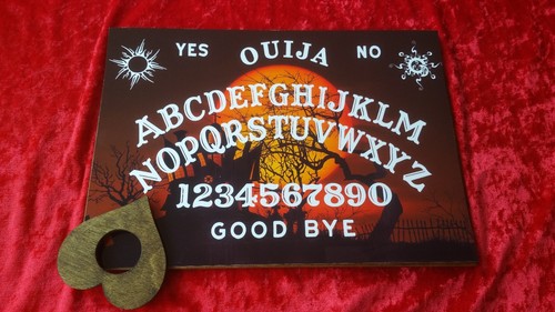 Wooden ouija board haunted - board,