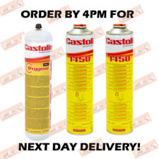 1 X CASTOLIN/ OXY TURBO/WELDGAS OXYGEN GAS CYLINDER BOTTLE + 2 X 1450 FUEL