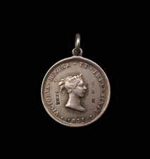 1897 VICTORIA DIAMOND JUBILEE 19mm SILVER MEDAL - BY RESTALL