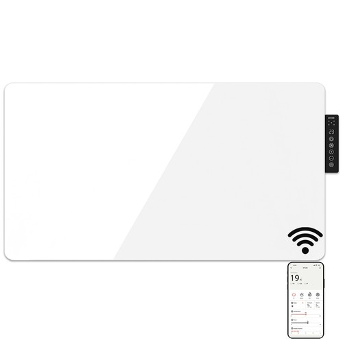Mylek glass radiator white - mylek,