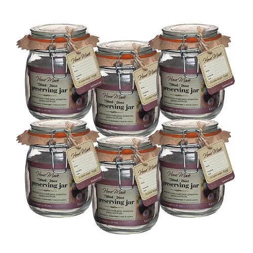 Preserve jars with - , clip