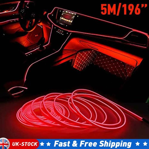 Red interior car wire - 5m, el