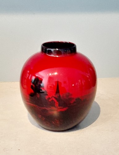 Royal doulton flambe vase - -"flambe",