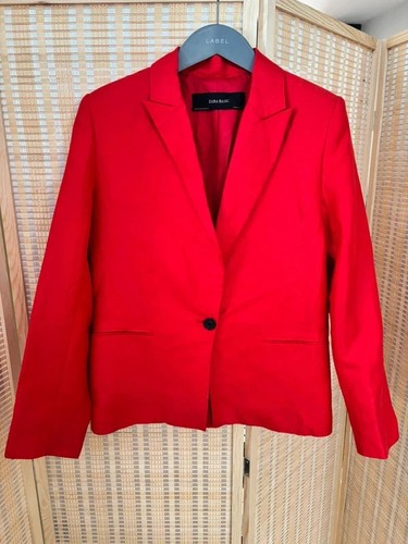 Vgc red zara over size - over, blazer
