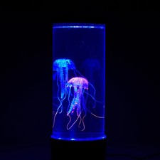 Jellyfish Lava Lamp Aquarium Ocean Night Light Quiet Remote Control 7LED Colours