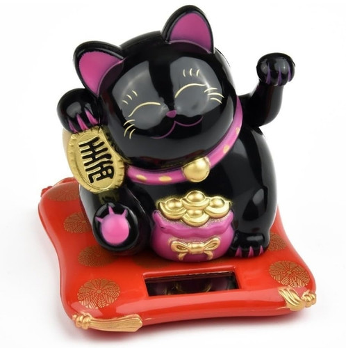 Solar powered beckoning lucky - powered,