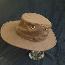 TILLEY Canada HEMP HAT TH4 COLOUR MOCHA (BROWN) SIZE 7 5/8 61cm VGC