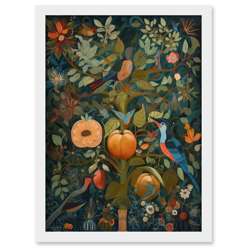 Birds blooming peach - on,