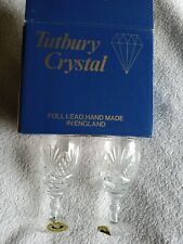 Tutbury Crystal 2 x Sherry Glasses