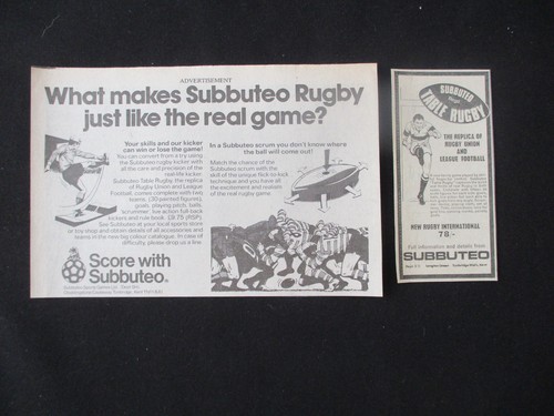 Subbuteo rugby rare original - -,