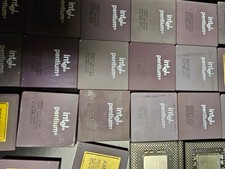 Lot of 2 Vintage Intel Pentium