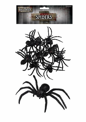 Halloween spiders 8cm - x,