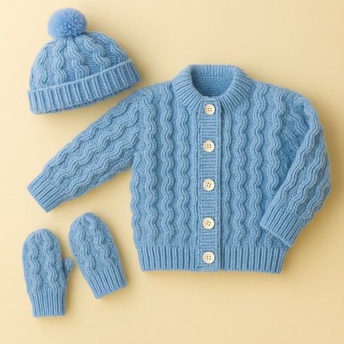 Baby blue double knitting - knitting, dk