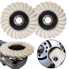 2X 115mm Wool Polishing Wheel