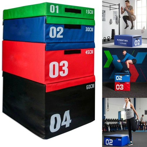 Soft foam plyo jump box - soft, set