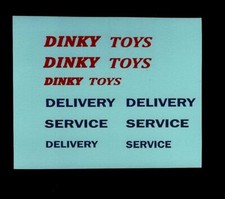 DINKY 582/982 BEDFORD PULLMORE CAR TRANSPORTER TRANSFERS / DECALS