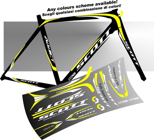 Scott addict stickers decal - scott,