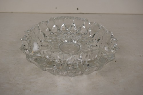 Vintage heavy clear cut glass - heavy,