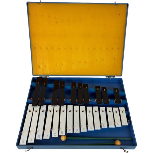 Vintage blue glockenspiel - vintage,