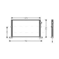 Air Con Condenser For Ford Mondeo MK3 ST220 AVA AC 1152429 1232915 1311098