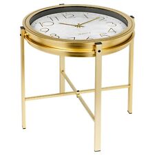 Gold Metal Analogue Clock