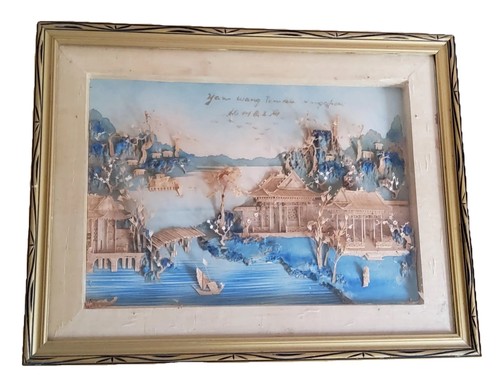 Vintage chinese landscape folk - chinese,