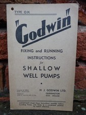 GODWIN TYPE O.H. SHALLOW WELL