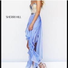 Sherri Hill Bedazzled Gold