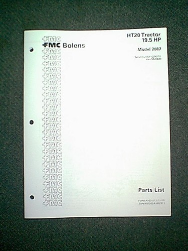 Bolens tractor model - bolens, ht20
