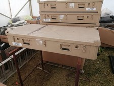 British Army Metal Storage Case With Wheels Transport Flight Case Box Equipment