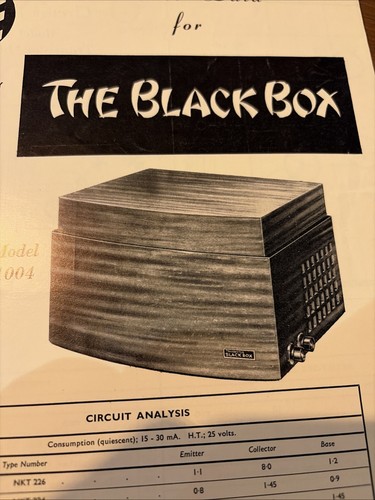 Pye black box 1004 - black, transistor