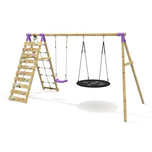 Rebo double swing set - rebo, with