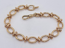 Vintage 9ct Gold Hallmarked Heavy 8.5" Fancy Link Bracelet. Goldmine Jewellers