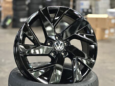 Genuine Used 18x7J VW Tiguan 5x112 (4 Wheel) Gloss Black Golf GTI Jetta EOS