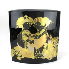 Rosenthal porcelain vase Björn Wiinblad design gold decor signed approx. 21 cm