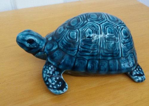 Poole pottery tortoise - poole, blue