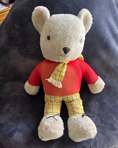 Vintage rupert bear soft toy - soft,