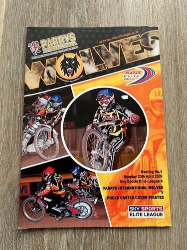 Wolves speedway programme 20th - programme,