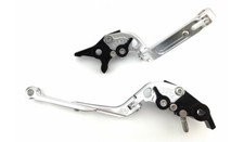 Silver Foldable Flip Up Brake